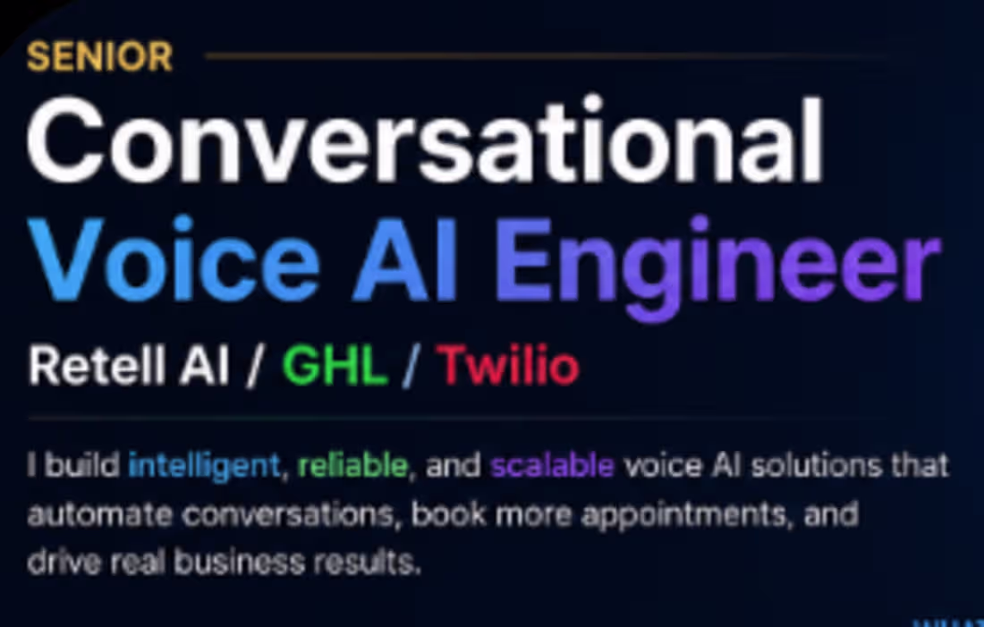 Cover image for Project Title:
Conversational Voice AI Agent
