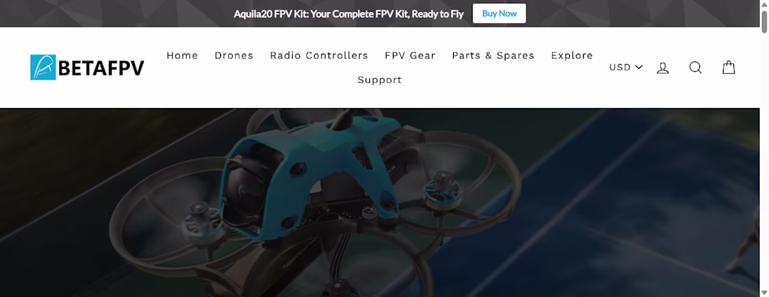 Cover image for BETAFPV Drone & Components Shopify Store