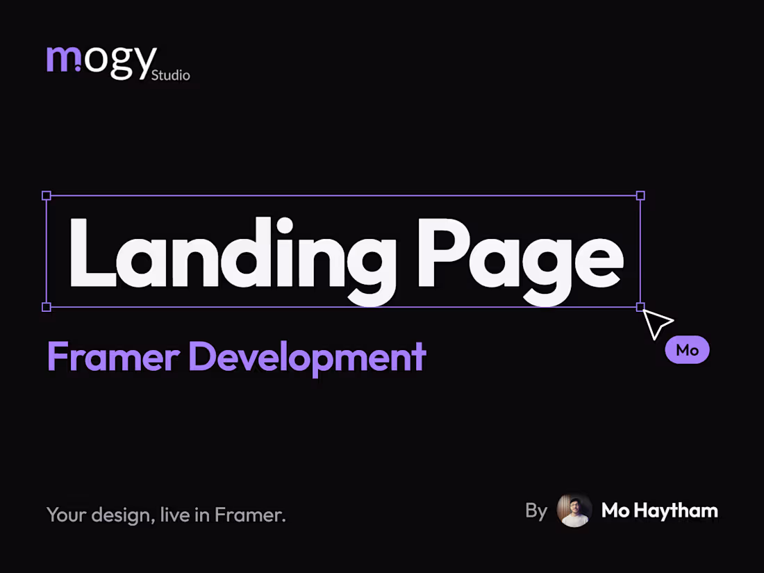 Cover image for Landing Page (Framer Development Only)