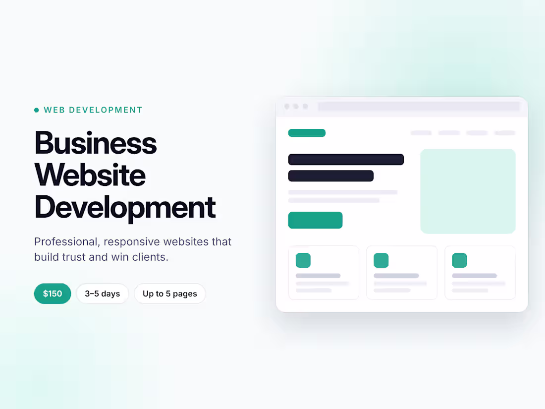 Cover image for Business Website Development
