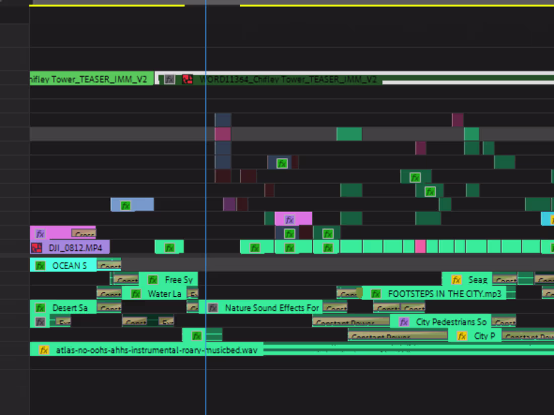 Cover image for Video Editing / Colour Grade / Sound Mix [Broadcast standards]