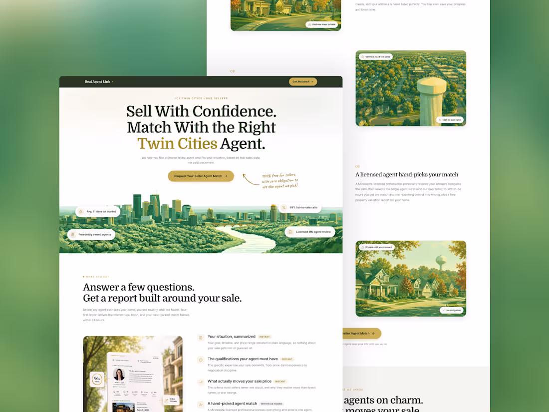 Cover image for Redesign and Optimization of Real Agent Link Website