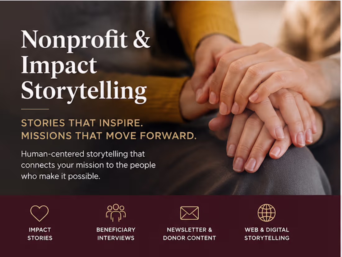 Cover image for Nonprofit & Impact Storytelling 