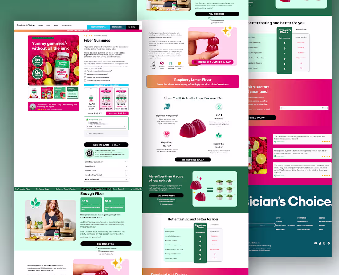 Cover image for Product page for Fiber Gummies