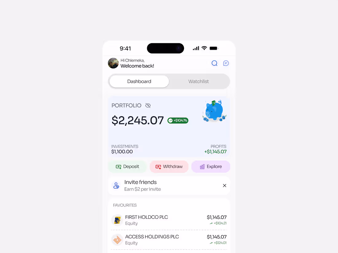 Cover image for Stocks Investment Mobile App Design