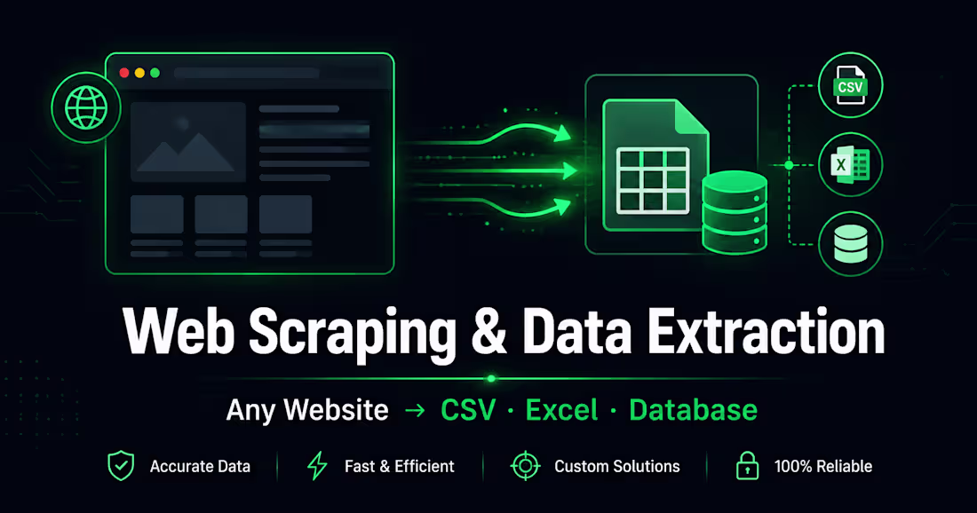 Cover image for Web Scraping & Data Extraction