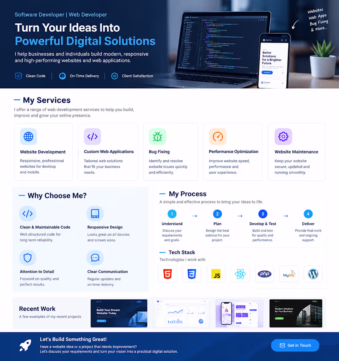 Cover image for Modern Website & Software Development Services