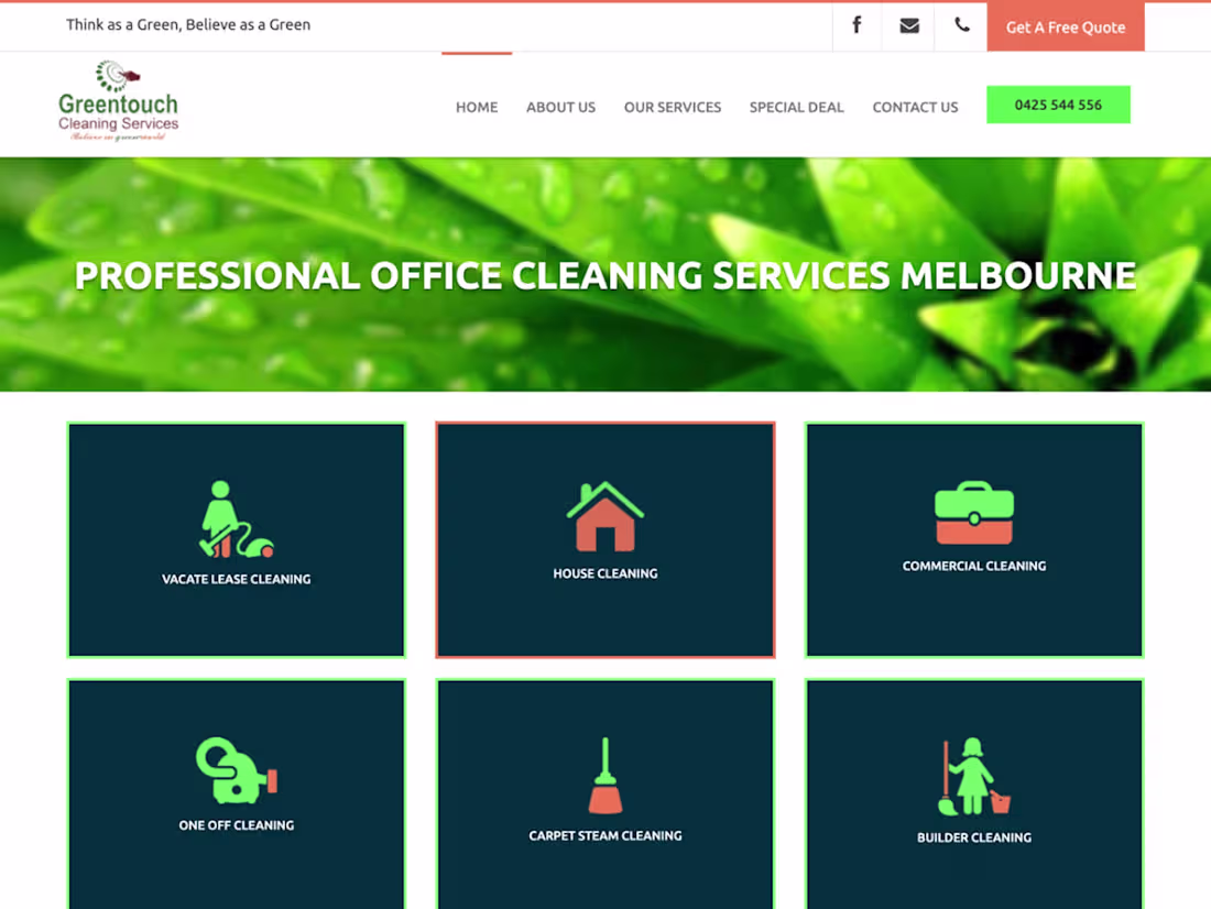 Cover image for Greenhouse Cleaning Service Website Re-design