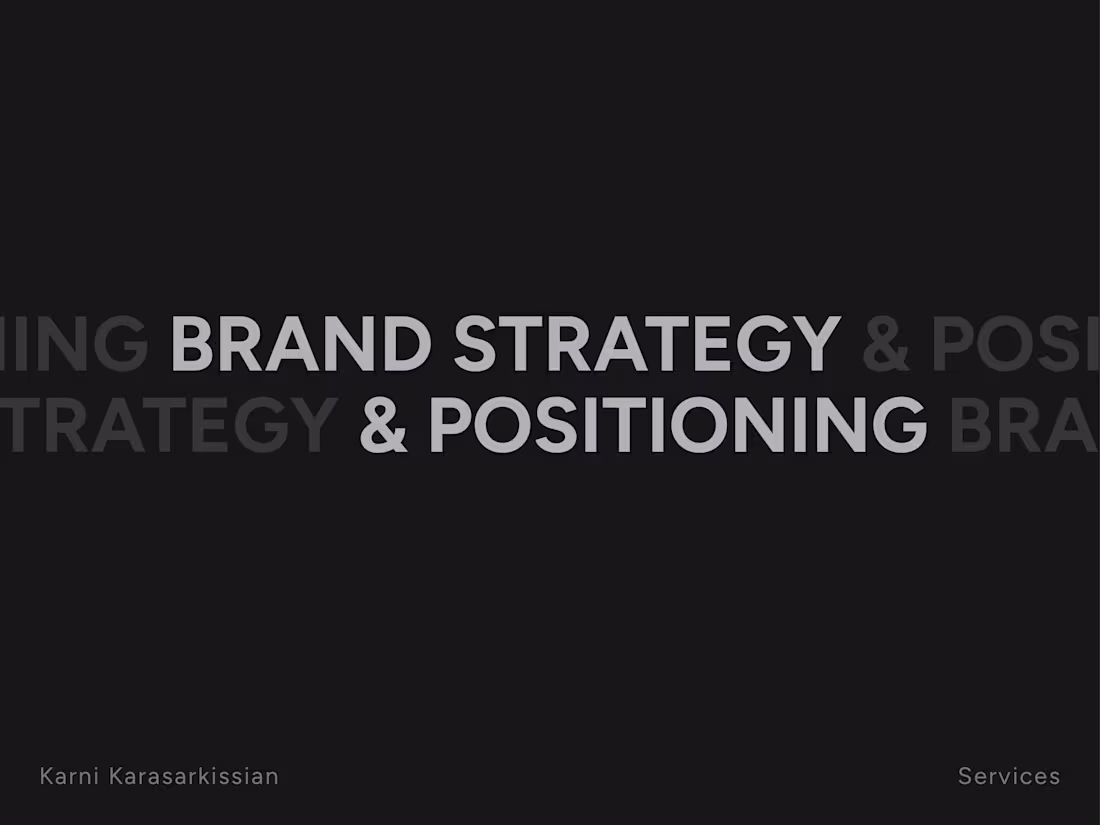Cover image for Brand Strategy & Positioning