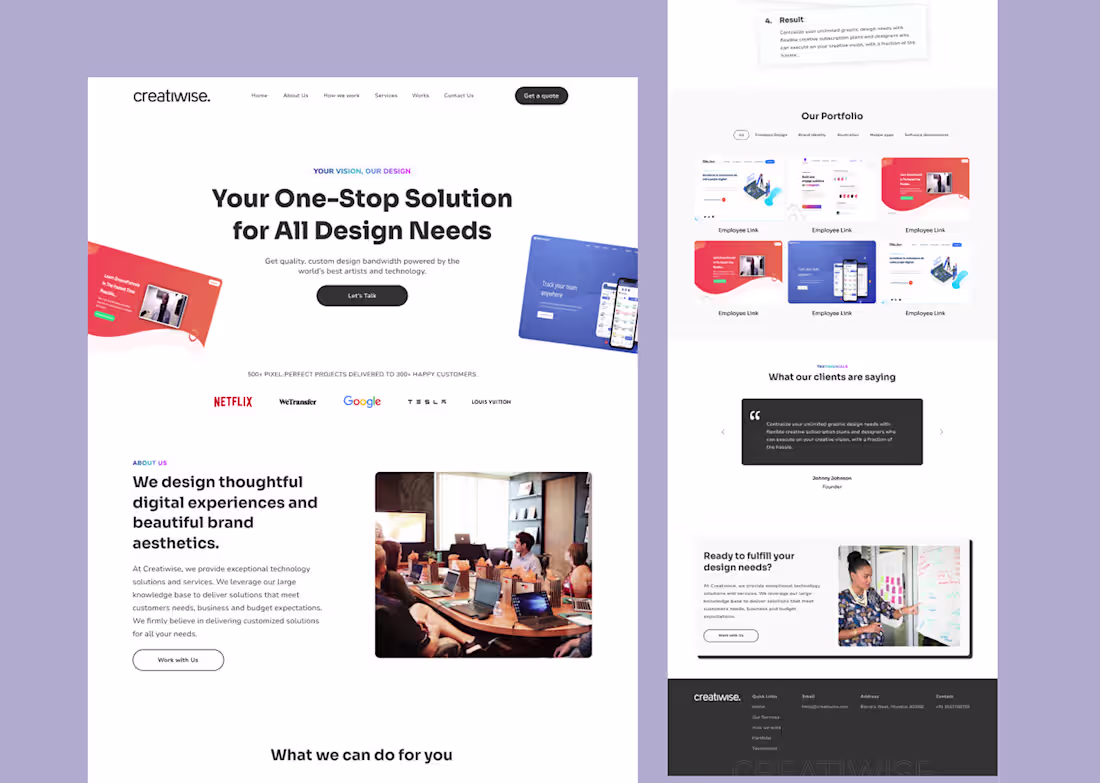 Cover image for Digital Agency Landing Page 