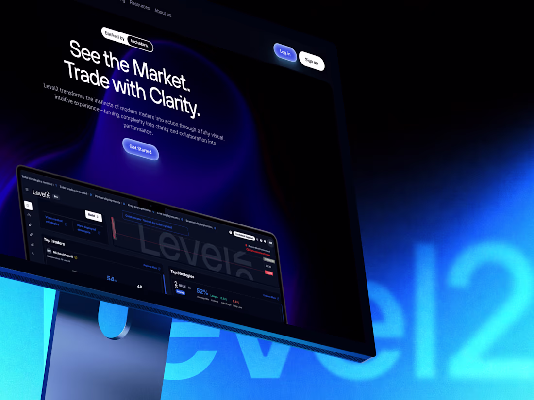 Cover image for Website Redesign & High-Fidelity UI System for Level2