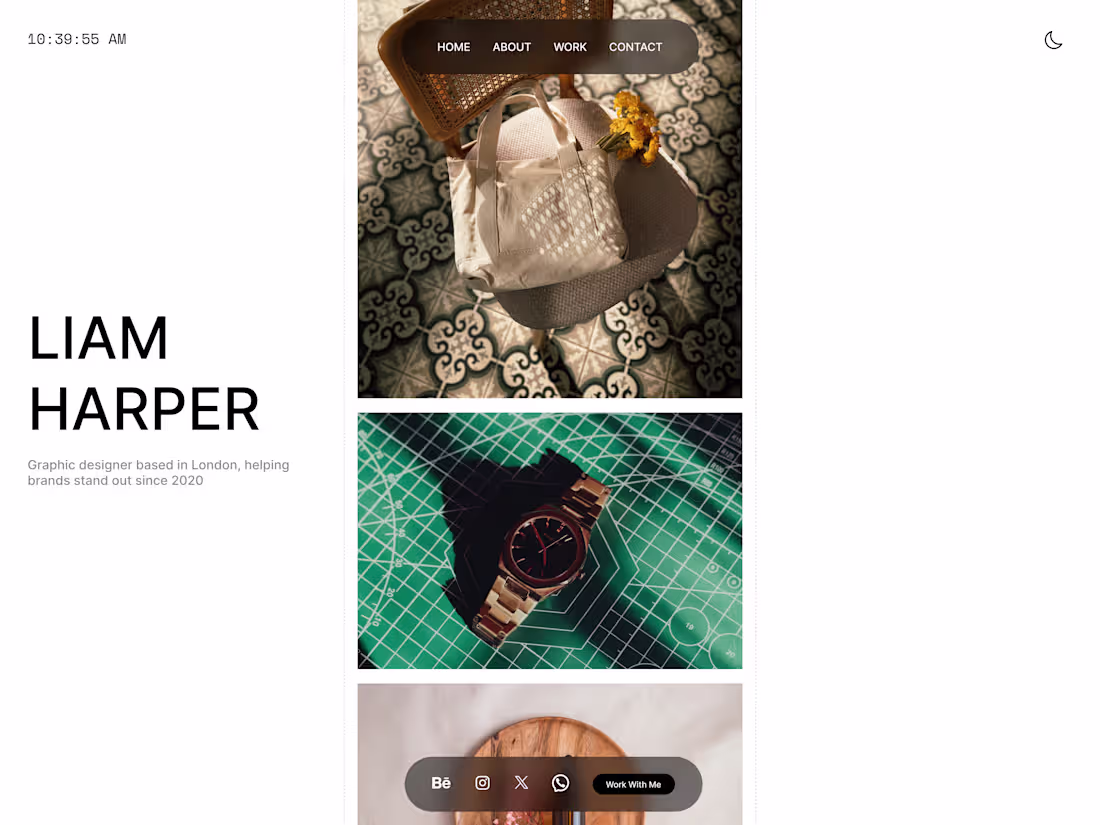Cover image for A minimalist portfolio designed to