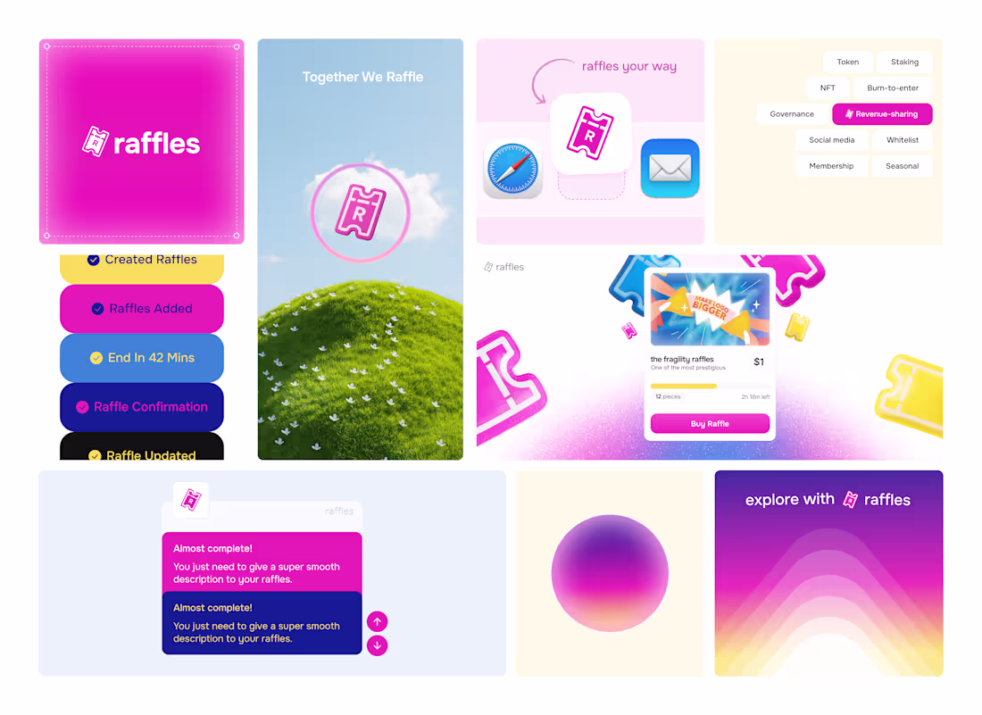 Cover image for Raffles - full branding project