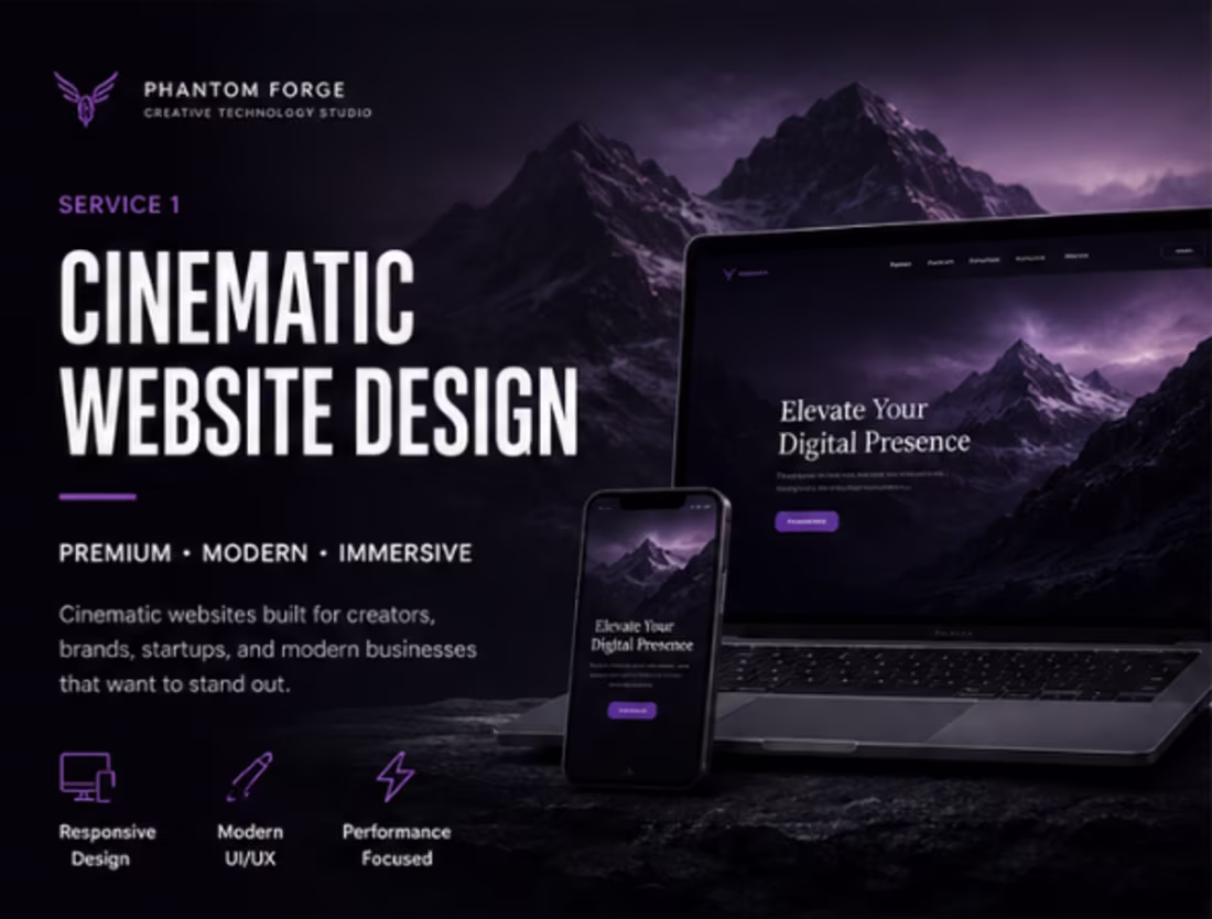 Cover image for Cinematic Website Design