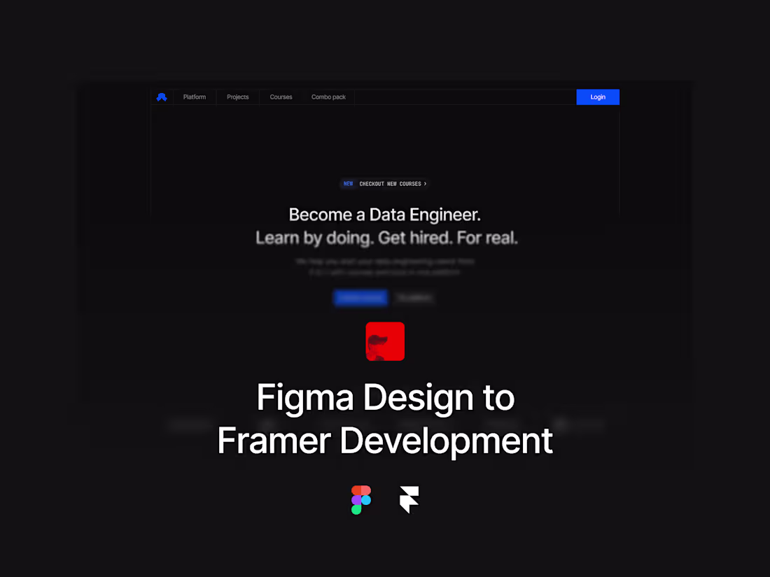 Cover image for Figma Design to Framer Development