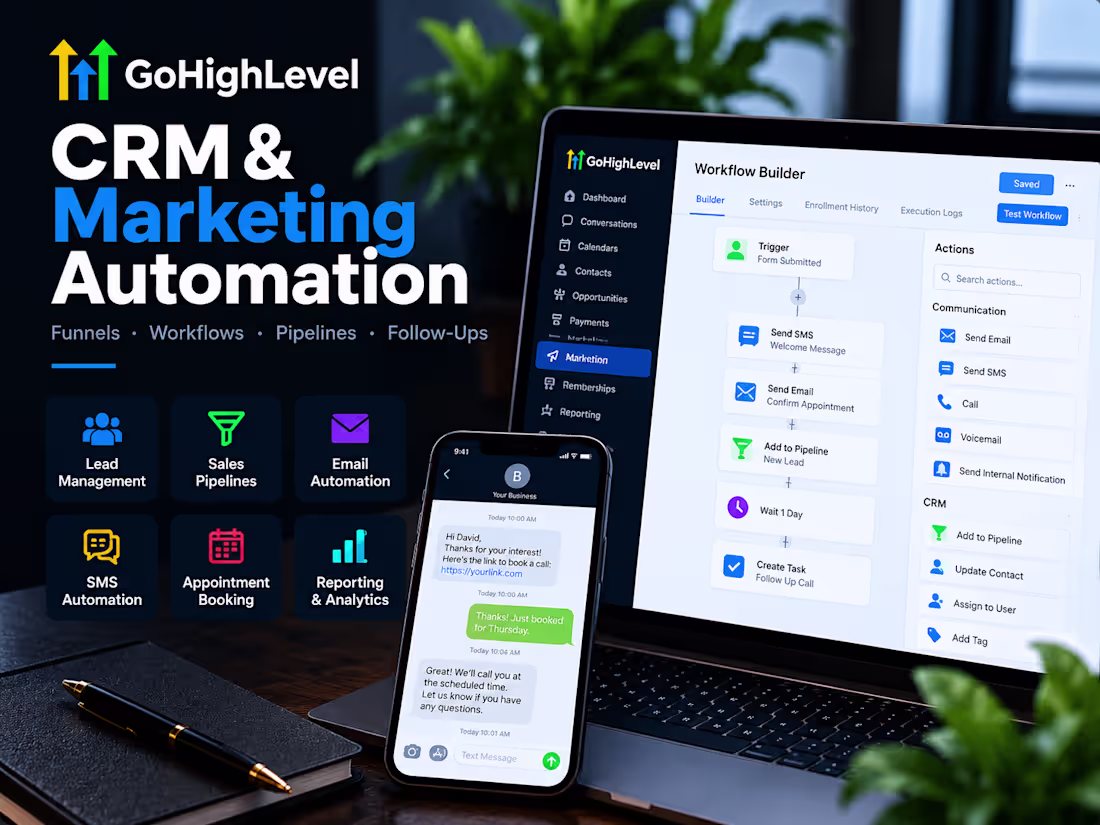 Cover image for GoHighLevel CRM & Marketing Automation