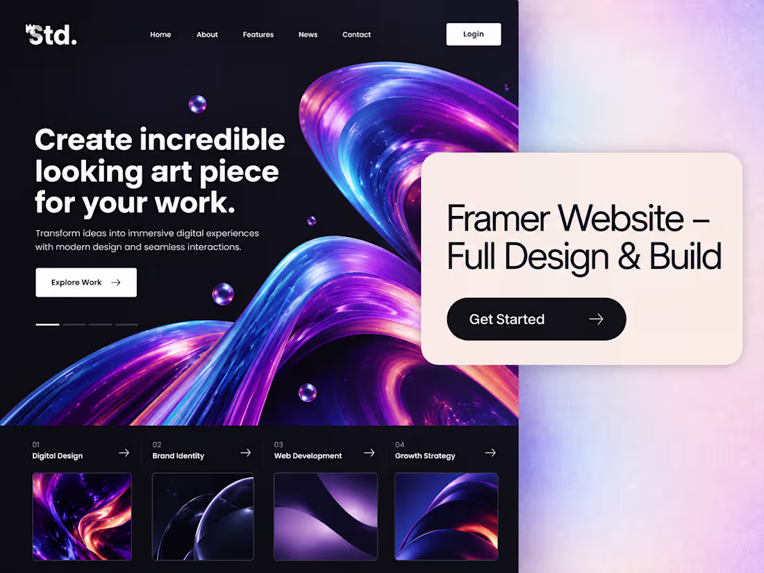 Cover image for Framer Website – Full Design & Build