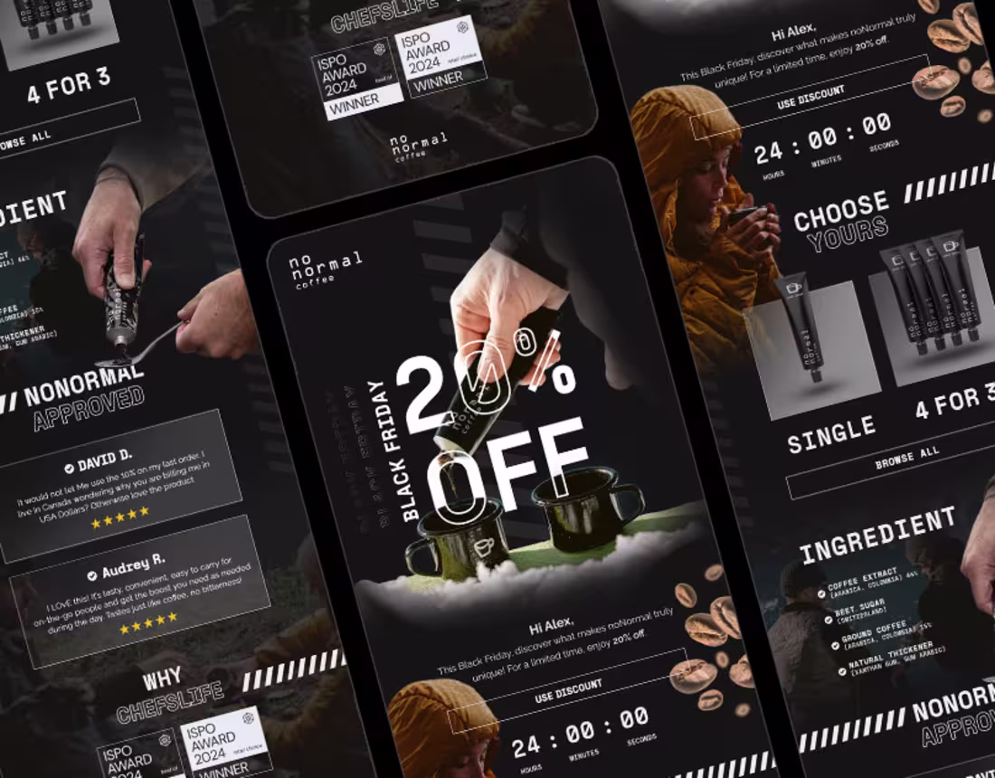 Cover image for Email marketing newsletter for coffee