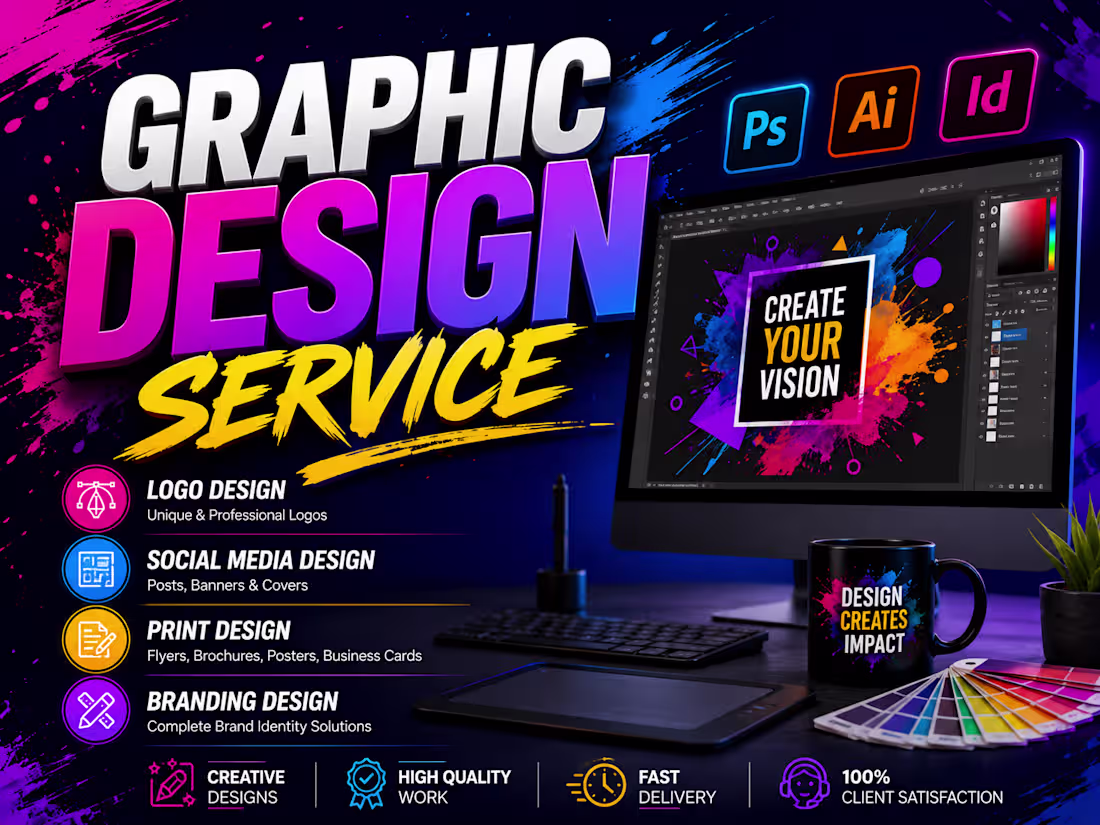 Cover image for Professional Graphic Design for Social Media & Marketing