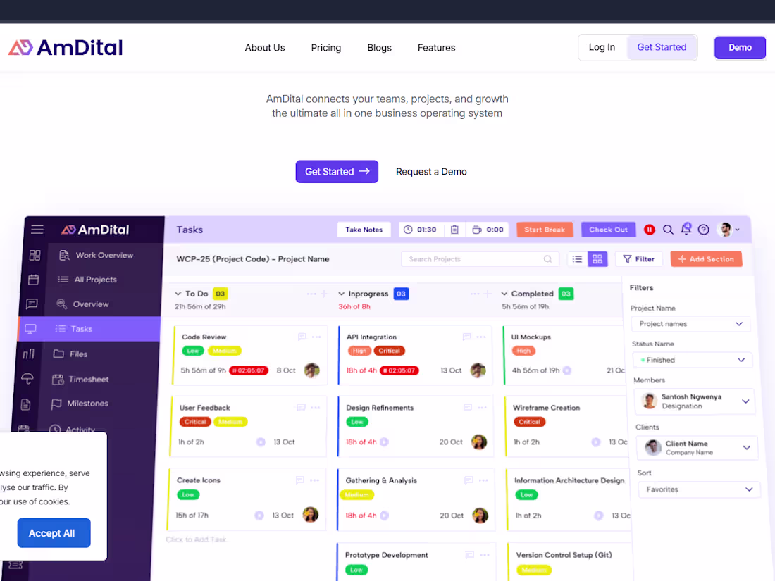 Cover image for AmDital – Modern Business &