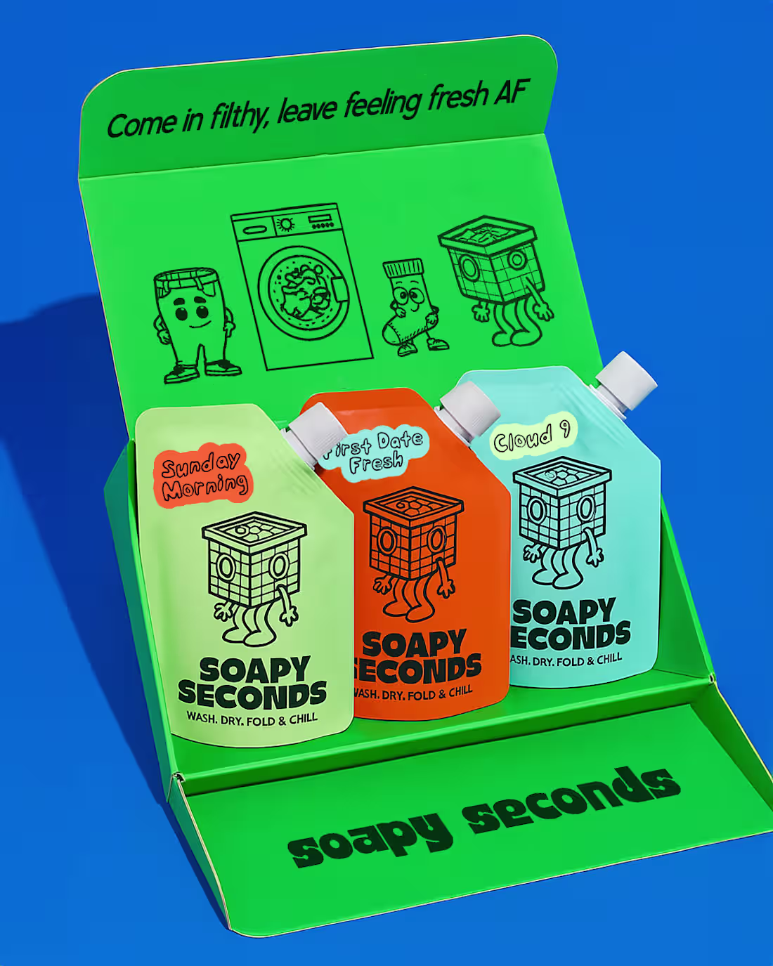 Cover image for Soapy Seconds ~ Laundromat Branding