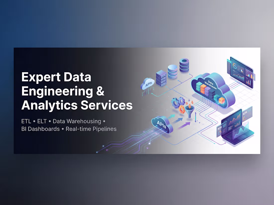 Cover image for Expert Data Engineering & Analytics Services