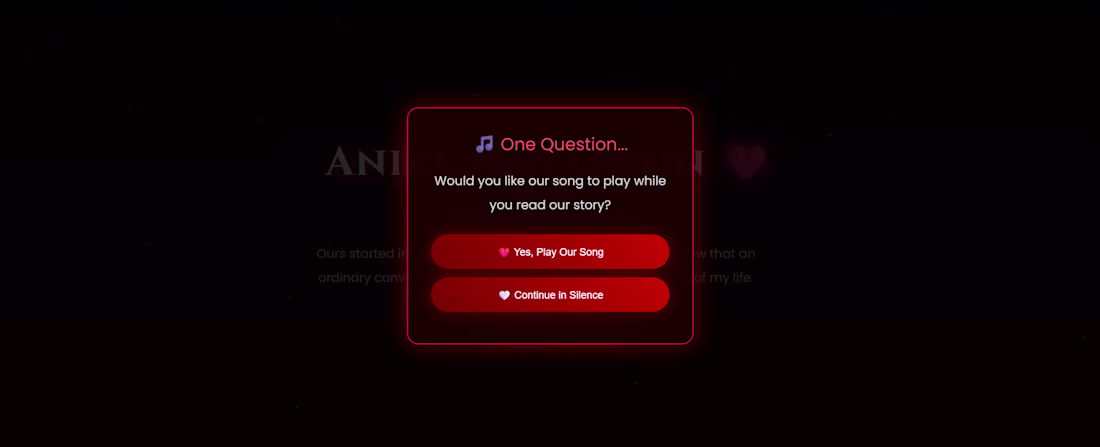 Cover image for Interactive Relationship & Celebration Web