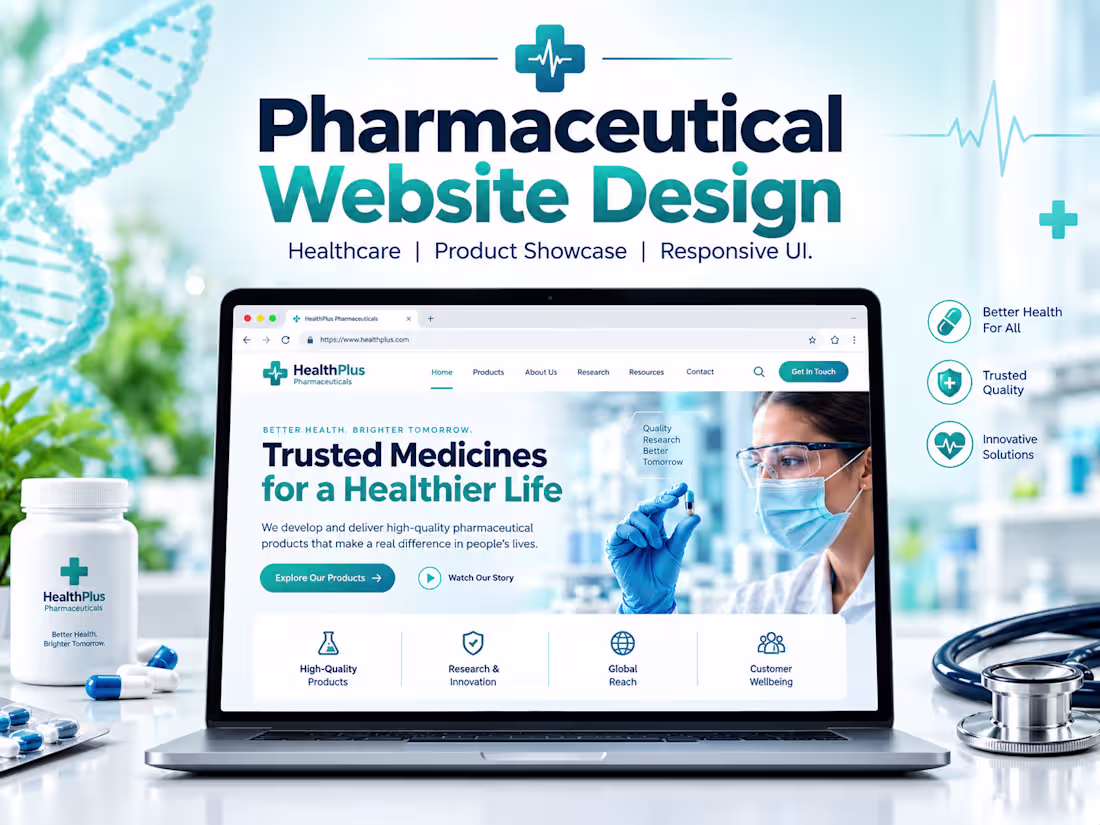 Cover image for Pharmaceutical Website Design 
