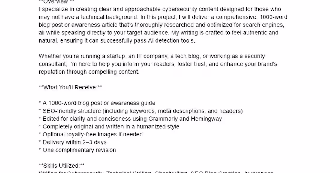Cover image for Beginner-Friendly Cybersecurity Blog or Awareness Article