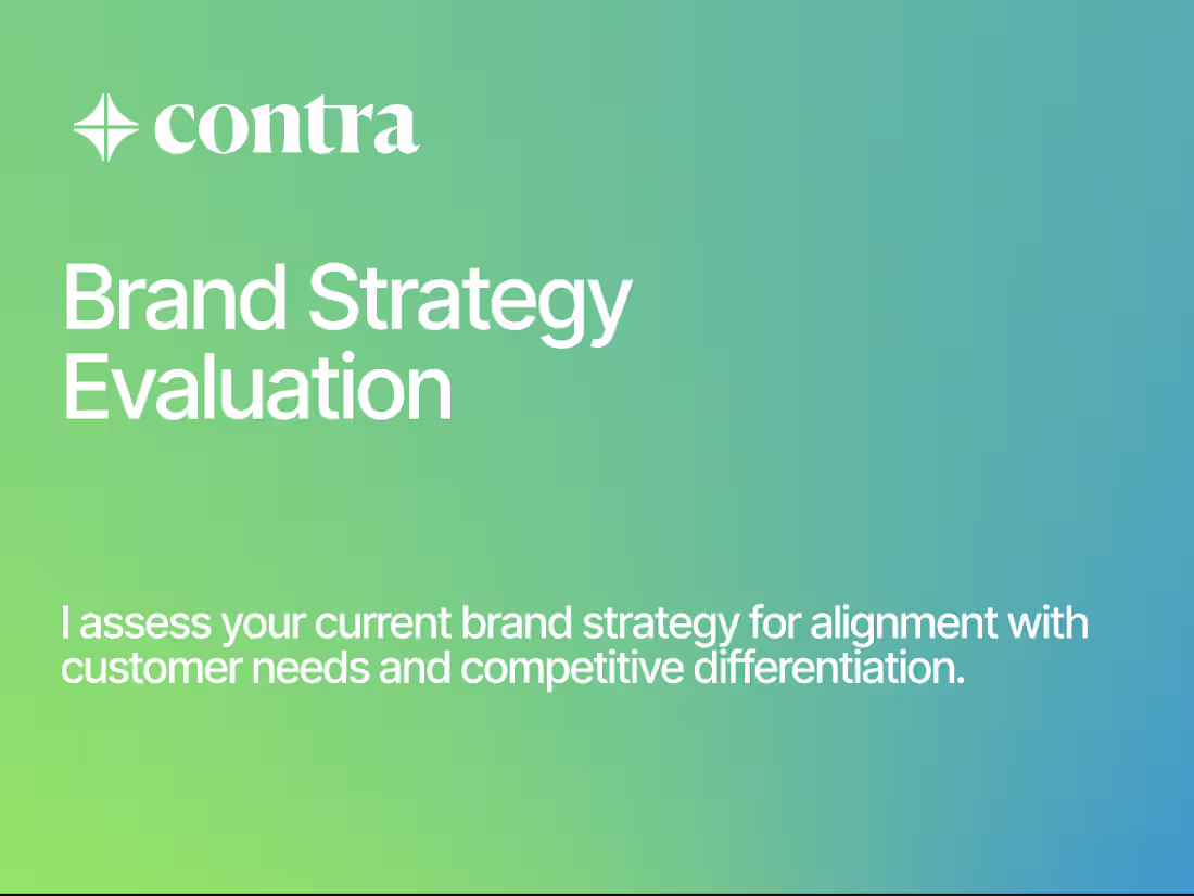 Cover image for Brand Strategy Evaluation