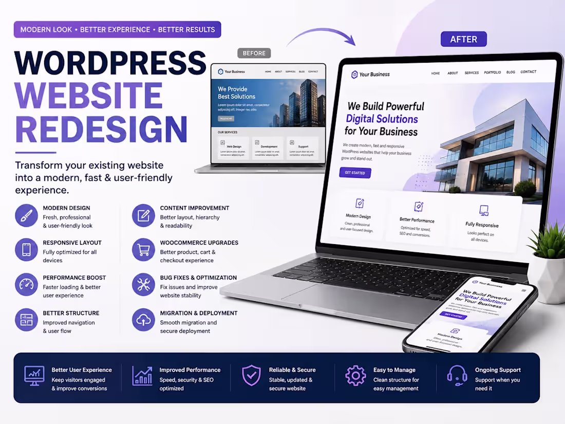 Cover image for WordPress Website Redesign