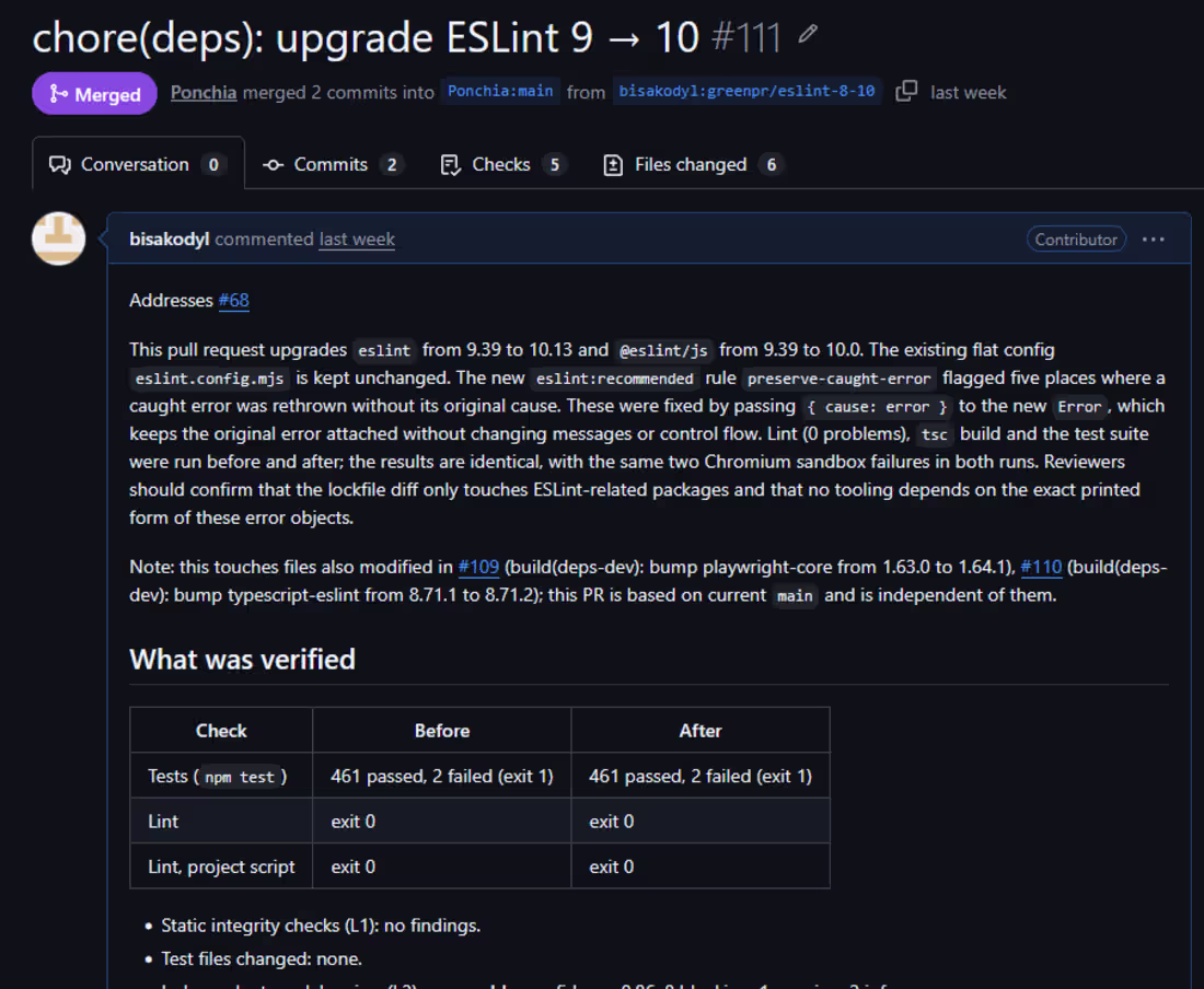 Cover image for ESLint 9 → 10 migration