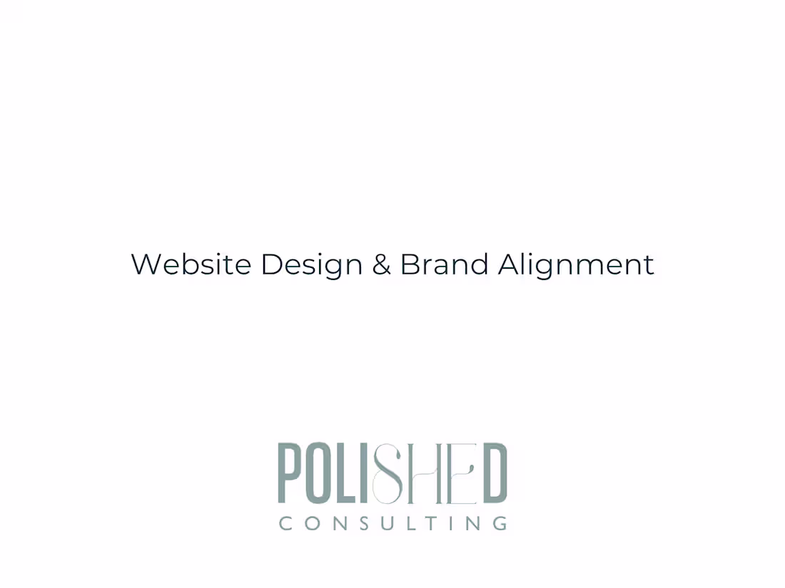 Cover image for WEBSITE DESIGN AND BRAND ALIGNMENT