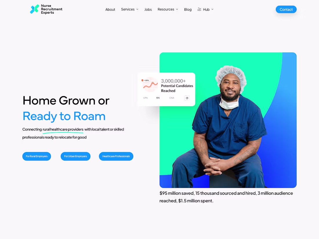 Cover image for NRX: Healthcare Recruitment Marketing Site