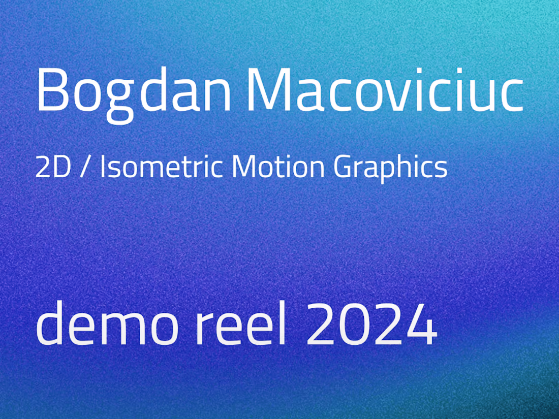 Cover image for Bogdan - Demo Reel 2024
