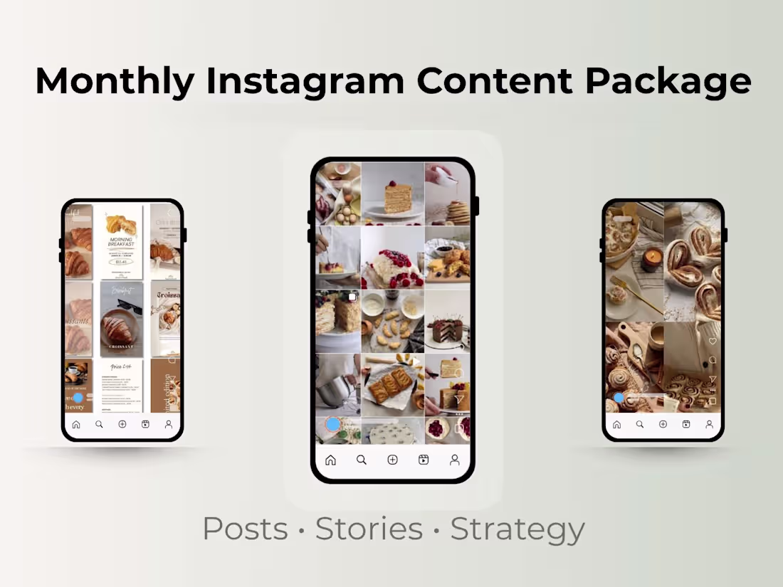 Cover image for Monthly Instagram Content Package - Portfolio Sample