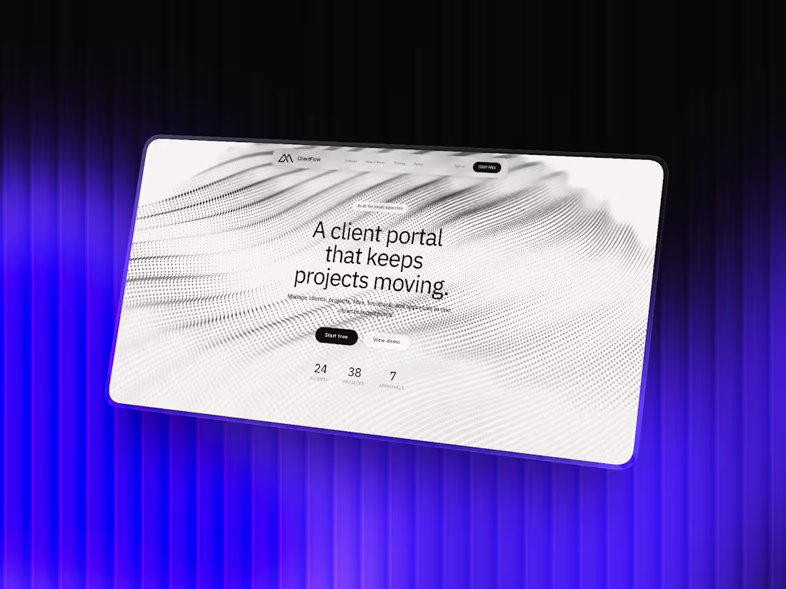 Cover image for ClientFlow is a modern client