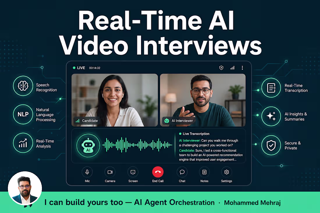 Cover image for Real-Time Voice AI Interview Agent

Production