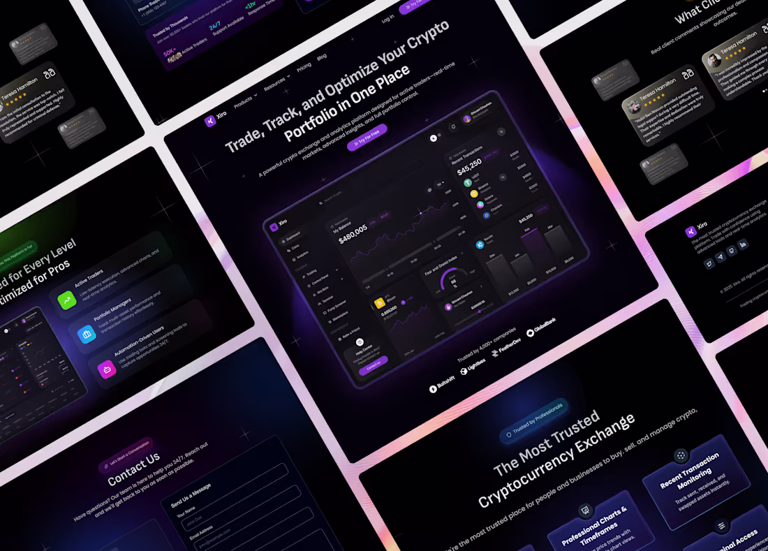 Cover image for Xiro – Dark Mode Crypto
