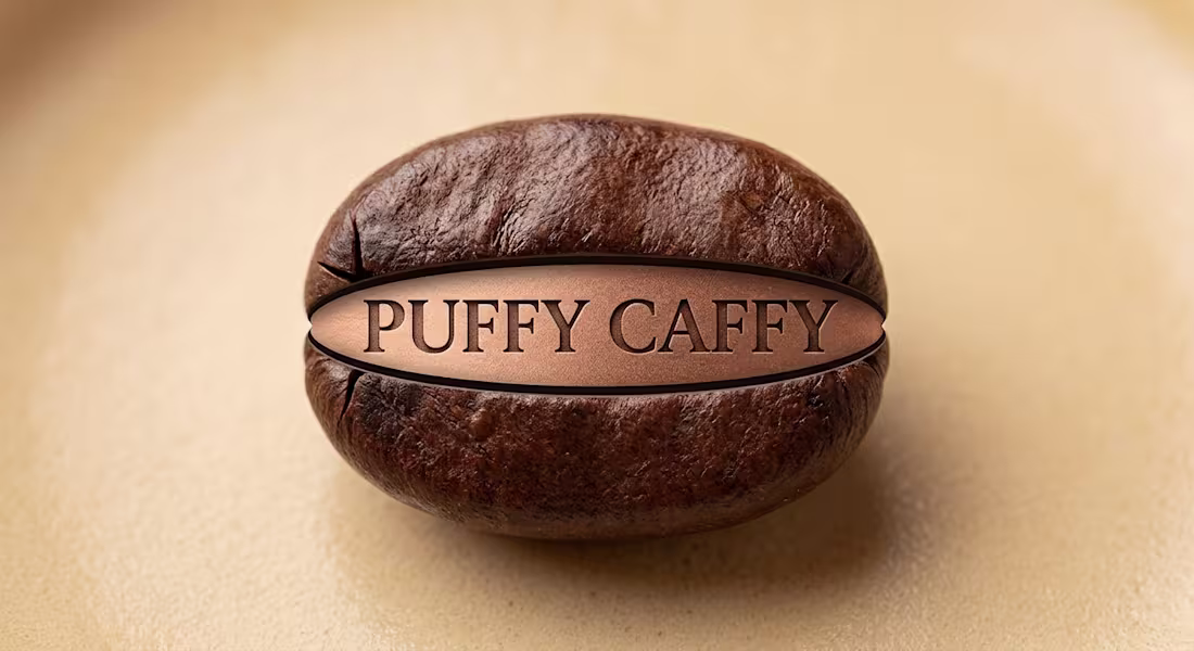 Cover image for Puffy Caffy - Fun Coffee Brand Logo Design