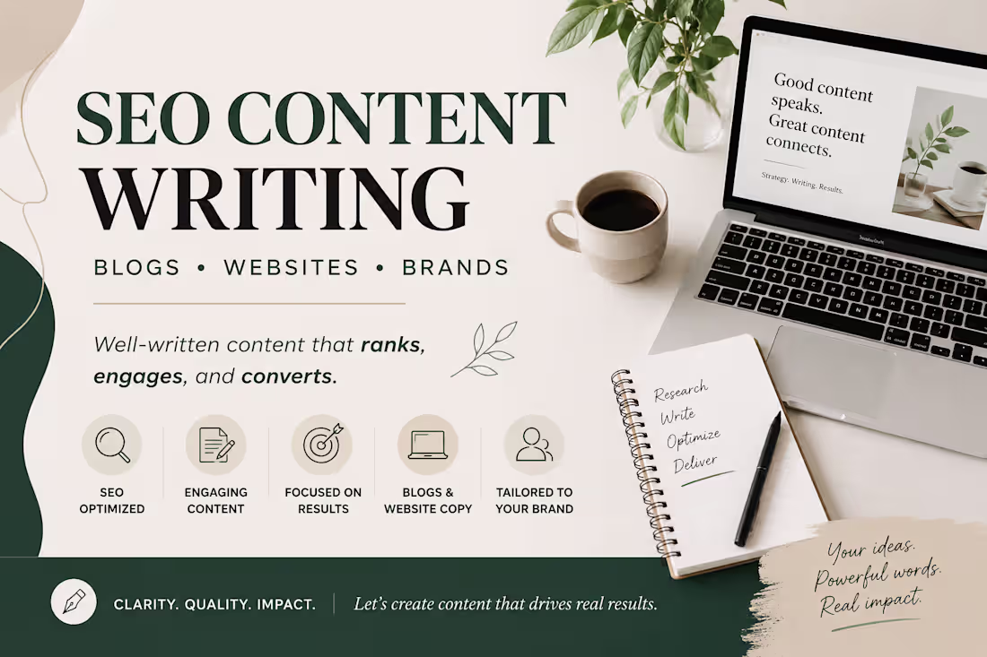 Cover image for SEO Content Writing That Ranks and Converts