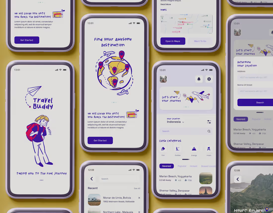 Cover image for Travel buddy app design