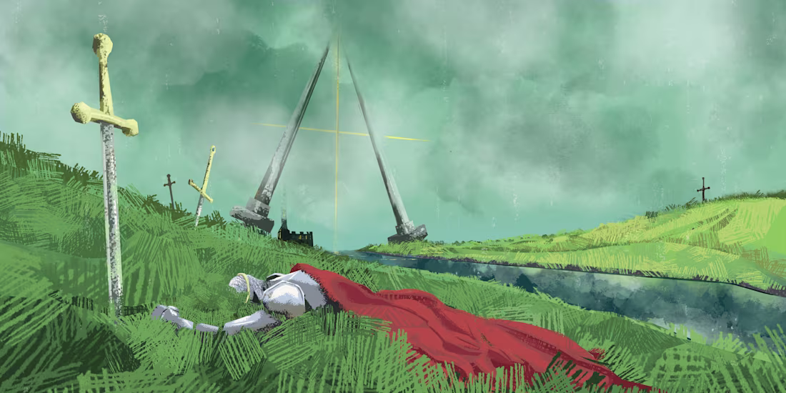 Cover image for Six of Swords Illustration