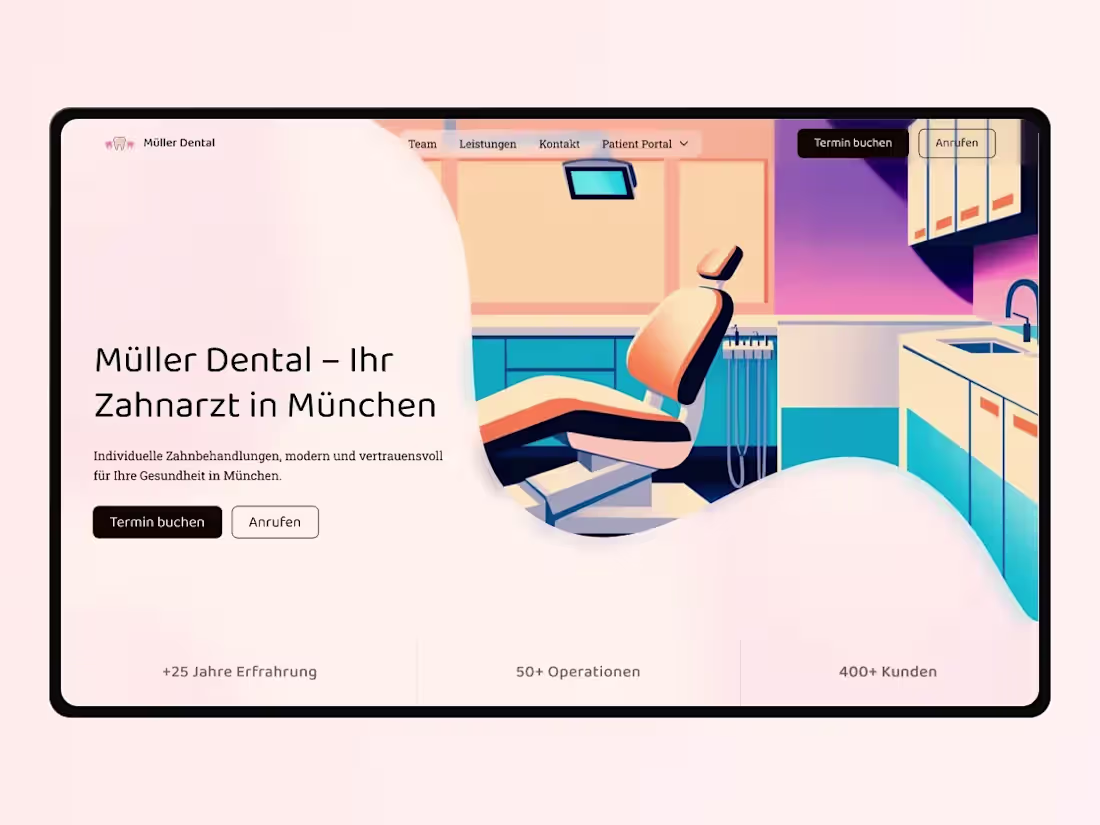 Cover image for Müller Dental – Website Design & SEO Strategy