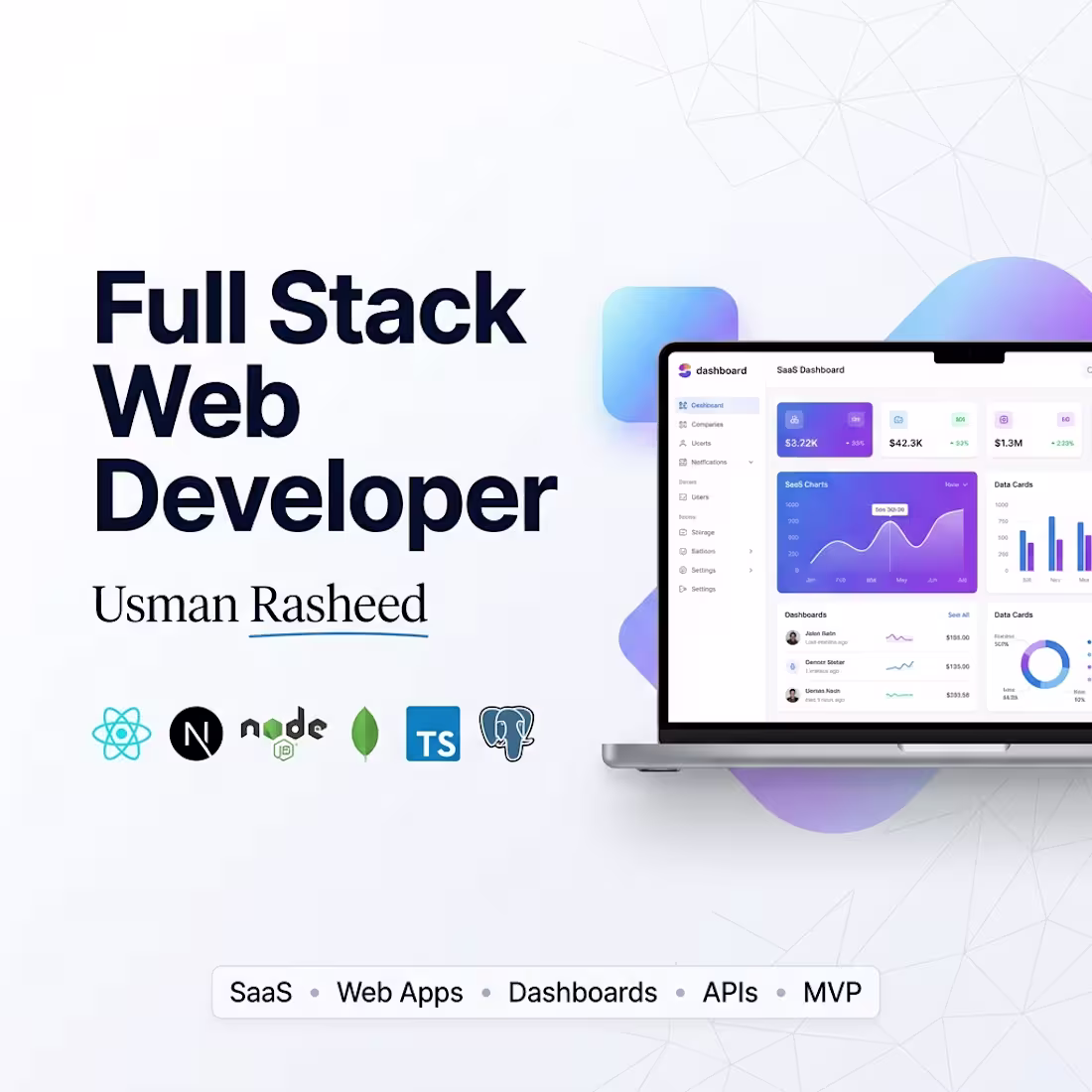 Cover image for Full Stack Developer, React, Nextjs, Nodejs, AWS