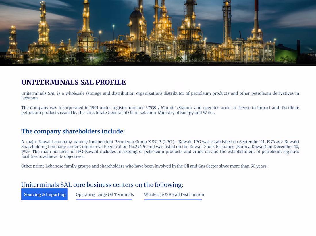 Cover image for Oil & Gas Website development