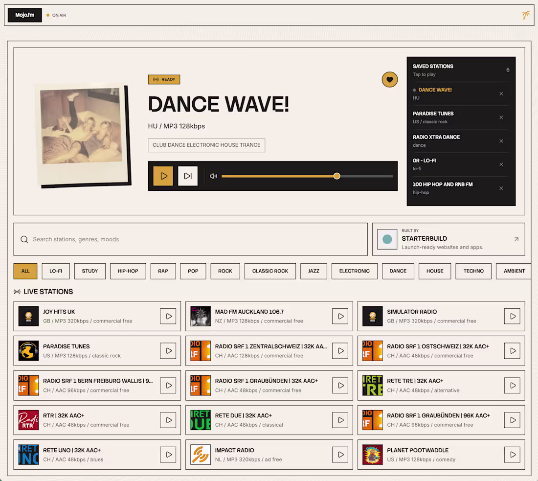 Cover image for Another fun little design... 

Mojo.fm