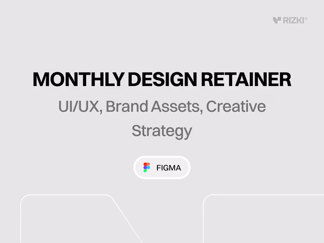 Cover image for Monthly Design Retainer (Figma)