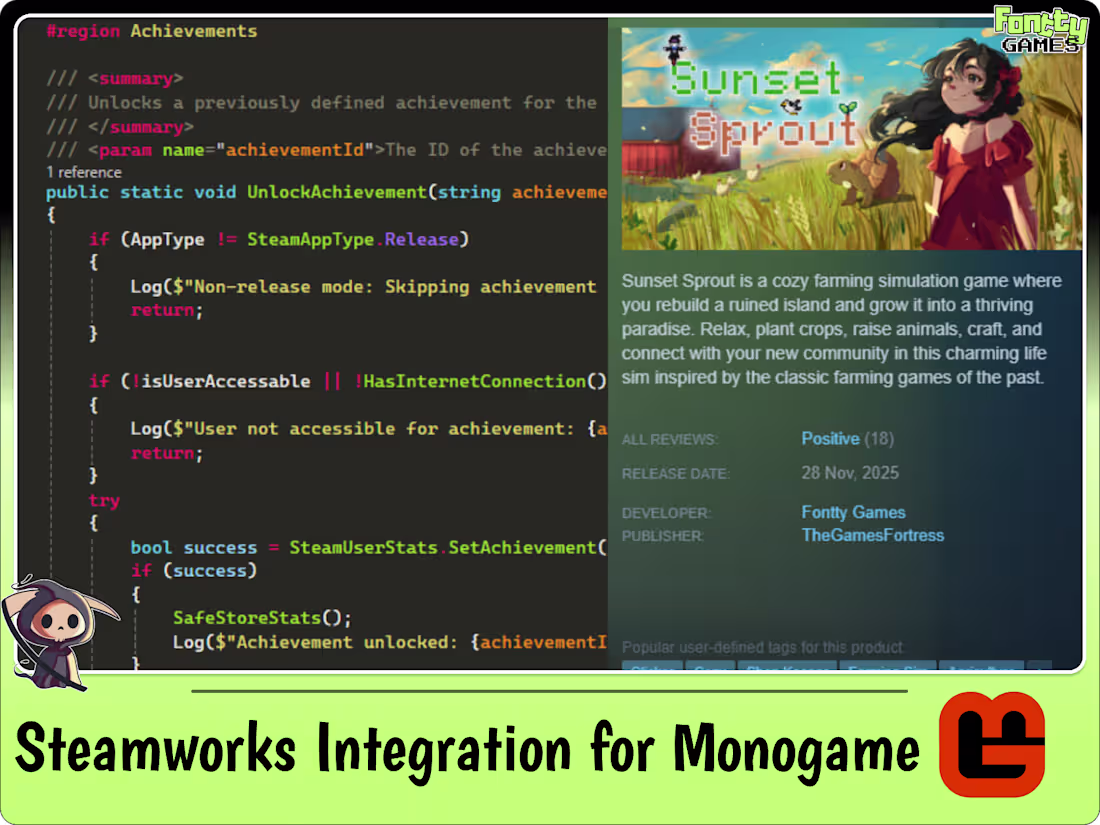 Cover image for Built a drop-in Steamworks integration