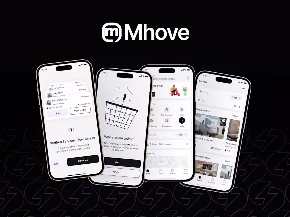 Cover image for Mhove: Designing an All-in-One Services App